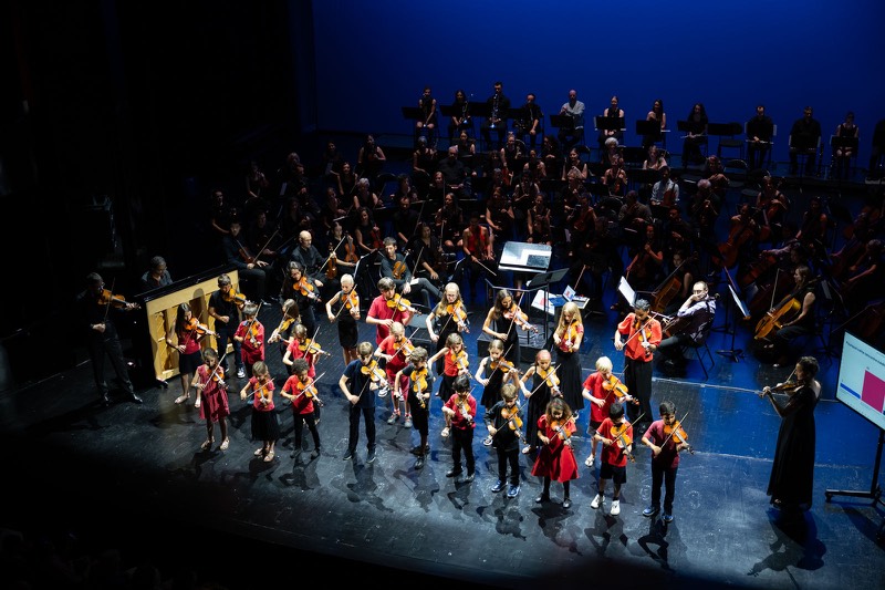 L'orchestre Amati junior à l'Opéra de Lausanne